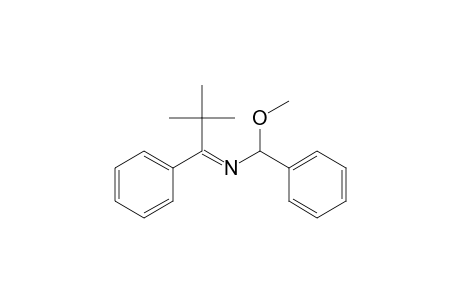 N-(2,2-dimethyl-1-phenylpropylidene)-.alpha.-methoxybenzylamine