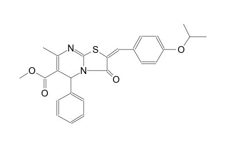 methyl (2E)-2-(4-isopropoxybenzylidene)-7-methyl-3-oxo-5-phenyl-2,3-dihydro-5H-[1,3]thiazolo[3,2-a]pyrimidine-6-carboxylate