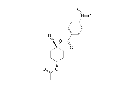 TRANS-4-ACETOXY-1-(4-NITROBENZOYLOXY)-CYCLOHEXANECARBONITRILE