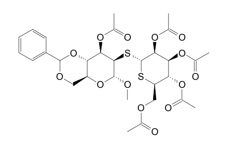 METHYL-3-O-ACETYL-4,6-O-BENZYLIDENE-2-S-(2,3,4,6-TETRA-O-ACETYL-5-THIO-ALPHA-D-MANNOPYRANOSYL)-2-THIO-ALPHA-D-MANNOPYRANOSIDE