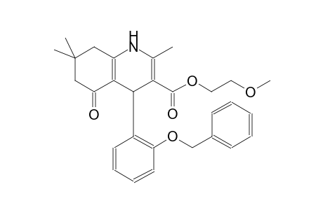 2-methoxyethyl 4-[2-(benzyloxy)phenyl]-2,7,7-trimethyl-5-oxo-1,4,5,6,7,8-hexahydro-3-quinolinecarboxylate