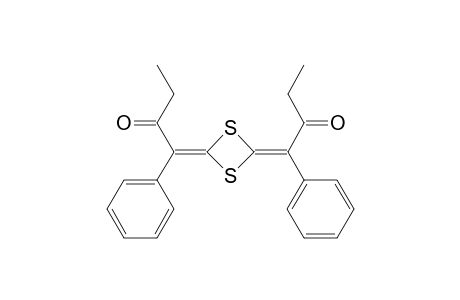 1-[4-(2-oxo-1-phenylbutylidene)-1,3-dithietan-2-ylidene]-1-phenyl-2-butanone