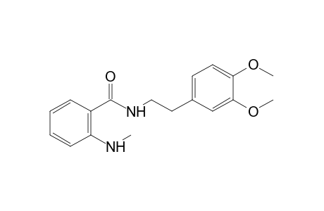 N-(3,4-dimethoxyphenethyl)-2-(methylamino)benzamide