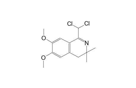 isoquinoline, 1-(dichloromethyl)-3,4-dihydro-6,7-dimethoxy-3,3-dimethyl-