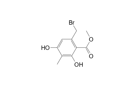 Benzoic acid, 6-(bromomethyl)-2,4-dihydroxy-3-methyl-, methyl ester