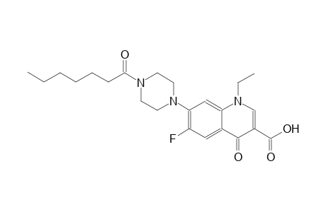 1-ethyl-6-fluoro-7-(4-heptanoyl-1-piperazinyl)-4-oxo-1,4-dihydro-3-quinolinecarboxylic acid