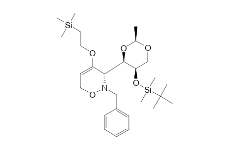 (3S,2'S,4'R,5'R)-2-BENZYL-3-(5'-TERT.-BUTYLDIMETHYLSILYLOXY-2'-METHYL-1',3'-DIOXAN-4'-YL)-4-[2-(TRIMETHYLSILYL)-ETHOXY]-3,6-DIHYDRO-2H-1,2-OXAZINE