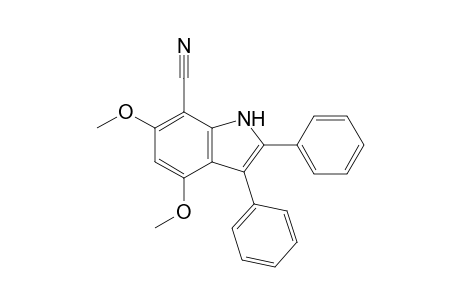 4,6-Dimethoxy-2,3-diphenylindole-7-carbonitrile