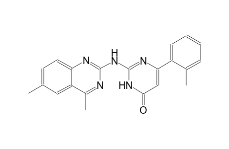 4(3H)-pyrimidinone, 2-[(4,6-dimethyl-2-quinazolinyl)amino]-6-(2-methylphenyl)-