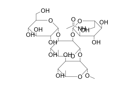 METHYL 2-O-[2-O-(2-ACETAMIDO-2-DEOXY-BETA-D-GLUCOPYRANOSYL)-3-O-(ALPHA-D-GLUCOPYRANOSYL)-ALPHA-L-RHAMNOPYRANOSYL]-ALPHA-L-RHAMNOPYRANOSIDE