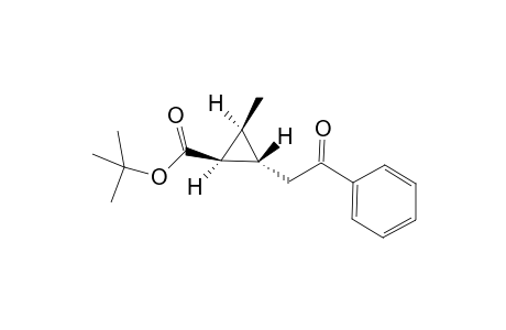 (1S,2S,3S)-2-methyl-3-phenacyl-1-cyclopropanecarboxylic acid tert-butyl ester