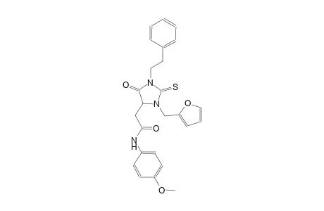 1H-Imidazole-4-acetamide, 3-(2-furanylmethyl)tetrahydro-N-(4-methoxyphenyl)-5-oxo-1-(2-phenylethyl)-2-thioxo-