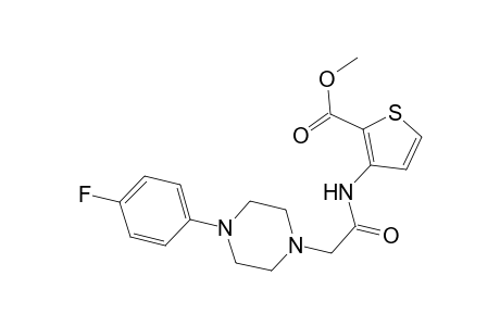 Methyl 3-({[4-(4-fluorophenyl)-1-piperazinyl]acetyl}amino)-2-thiophenecarboxylate
