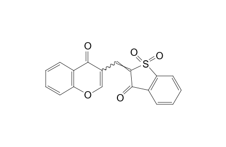 3-[(3-oxobenzo[b]thien-2(3H)-ylidene)methyl]chromone, S,S-dioxide