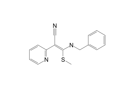 (E)-3-(benzylamino)-3-(methylthio)-2-(2-pyridyl)acrylonitrile