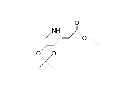 (Z)-(3S,4R)-(3,4-Isopropylidenedioxy-pyrrolidin-2-ylidene)-acetic acid, ethyl ester