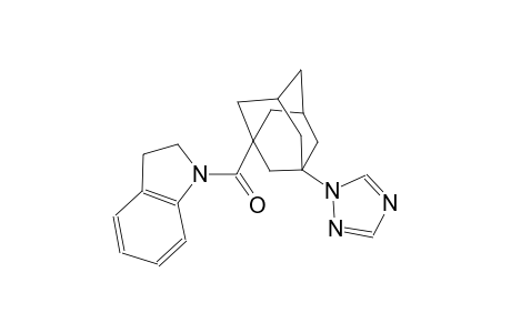 1-{[3-(1H-1,2,4-triazol-1-yl)-1-adamantyl]carbonyl}indoline