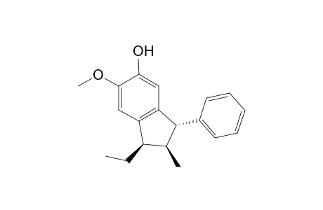 (1S*,2R*,3S*)-3-Ethyl-6-hydroxy-5-methoxy-2-methyl-1,2-dihydroindene