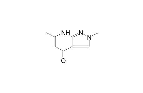 2,6-Dimethyl-4-oxo-pyrazolo(3,4-B)pyridine