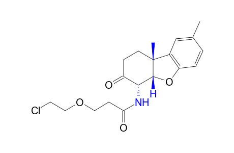 3-(2-CHLOROETHOXY)-N-(8,9bbeta-DIMETHYL-1,2,3,4,4abeta,9b-HEXAHYDRO-3-OXO-4alpha-DIBENZOFURANYL)PROPIONAMIDE