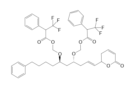 1-{3'-[3'',6''-Dihydro-6''-oxo-2H-pyran-2''-yl]prop-2'-enyl}-3-(4"-phenylbutyl)propane-1,3-diyl bis[(.alpha.-R)-.alpha.-methoxy-.alpha.-(trifluoromethyl)phenylacetate]
