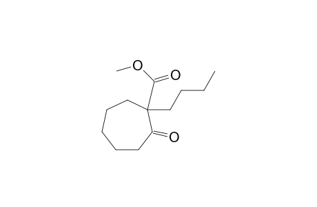 Cycloheptanecarboxylic acid, 1-butyl-2-oxo-, methyl ester