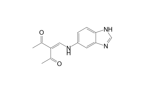 5-[(3'-Oxo-2'-acetylbut-1'-enyl)amino]-1H-(1,3)-benzodiazole