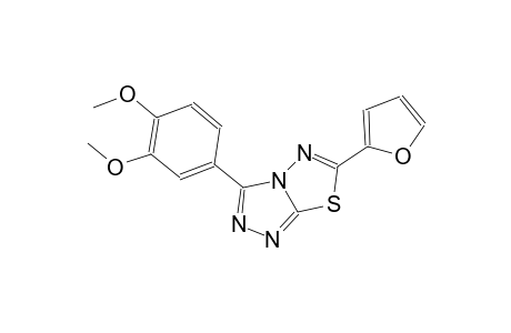 3-(3,4-dimethoxyphenyl)-6-(2-furyl)[1,2,4]triazolo[3,4-b][1,3,4]thiadiazole