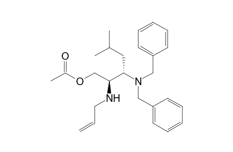 (2R,3S)-2-(Allylamino)-3-(dibenzylamino)-5-methylhexyl acetate