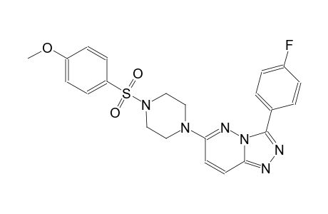 [1,2,4]triazolo[4,3-b]pyridazine, 3-(4-fluorophenyl)-6-[4-[(4-methoxyphenyl)sulfonyl]-1-piperazinyl]-