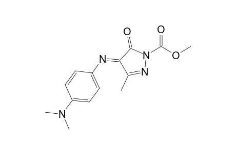 1-(Methoxycarbonyl)-3-methyl-4-[(4-N',N'-dimethylamino)phenylimino]-1H-pyrazol-5(4H)-one
