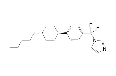 1-[4-(4-Pentylcyclohexyl)benzyl-.alpha.,.alpha.-difluoroimidazole