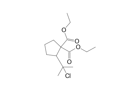 2-(1-Chloro-1-methyl-ethyl)cyclopentane-1,1-dicarboxylic acid diethyl ester