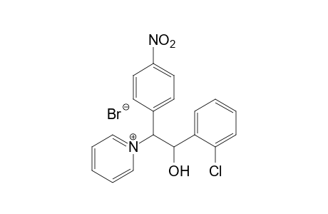 1-[o-CHLORO-beta-HYDROXY-alpha-(p-NITROPHENYL)PHENETHYL]PYRIDINIUM BROMIDE