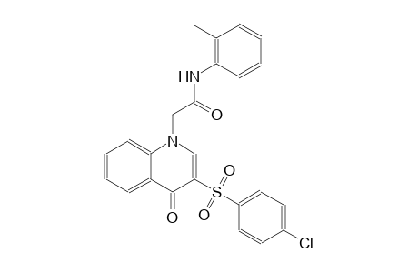 1-quinolineacetamide, 3-[(4-chlorophenyl)sulfonyl]-1,4-dihydro-N-(2-methylphenyl)-4-oxo-