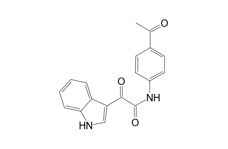 1H-Indole-3-acetamide, N-(4-acetylphenyl)-.alpha.-oxo-