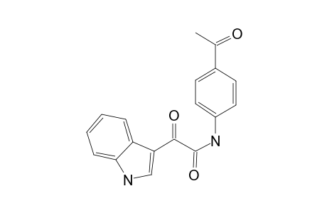 1H-Indole-3-acetamide, N-(4-acetylphenyl)-.alpha.-oxo-