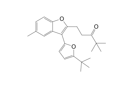 1-[3-(5-tert-Butyl-2-furyl)-5-methylbenzofuran-2-yl]-4,4-dimethylpentan-3-one