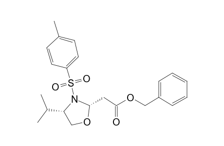 Benzyl 2-[(2S,4S)-4-isopropyl-3-tosyloxazolidin-2-yl]acetate