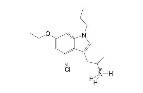 1H-indole-3-ethanaminium, 6-ethoxy-alpha-methyl-1-propyl-, chloride