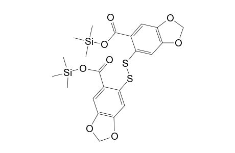1,3-Benzodioxole-5-carboxylic acid, 6,6'-dithiobis-, bis(trimethylsilyl) ester