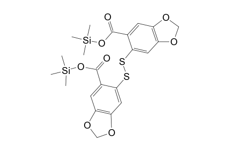 1,3-Benzodioxole-5-carboxylic acid, 6,6'-dithiobis-, bis(trimethylsilyl) ester