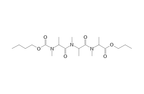 Alanylalanylalanine, N,N',N''-trimethyl-N''-butoxycarbonyl-, propyl ester