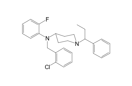 N-2-Chlorobenzyl-N-2-fluorophenyl-1-(1-phenylpropyl)piperidin-4-amine