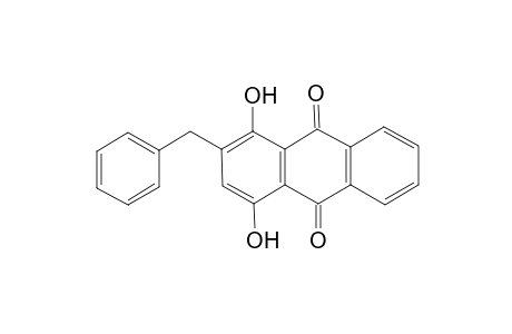 9,10-Anthracenedione, 1,4-dihydroxy-2-(phenylmethyl)-