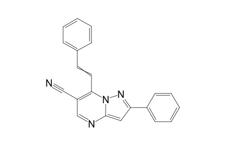 2-phenyl-7-styryl-pyrazolo[1,5-a]pyrimidine-6-carbonitrile