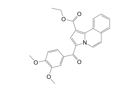 ETHYL-3-(3,4-DIMETHOXYBENZOYL)-PYRROLO-[2,1-A]-ISOQUINOLINE-1-CARBOXYLATE