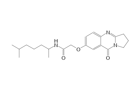 acetamide, N-(1,5-dimethylhexyl)-2-[(1,2,3,9-tetrahydro-9-oxopyrrolo[2,1-b]quinazolin-7-yl)oxy]-