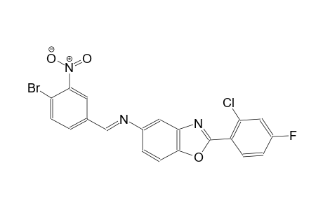 5-benzoxazolamine, N-[(E)-(4-bromo-3-nitrophenyl)methylidene]-2-(2-chloro-4-fluorophenyl)-