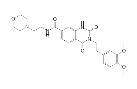 3-[2-(3,4-dimethoxyphenyl)ethyl]-N-[2-(4-morpholinyl)ethyl]-2,4-dioxo-1,2,3,4-tetrahydro-7-quinazolinecarboxamide
